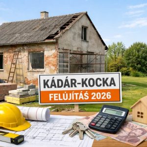 Lerobbant Kádár-kocka felújítás 2026: Ennyit kell ráköltened, hogy a bank egyáltalán hitelezze